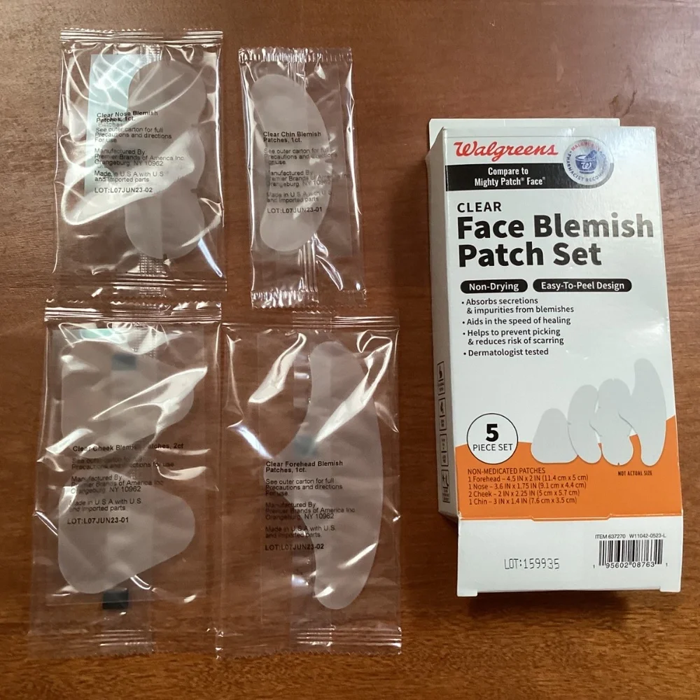 Walgreens Clear Face and Nose Blemish Patches Bundle of 2 Boxes NEW